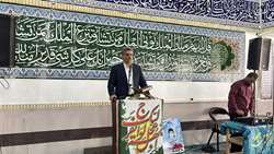 حضور خانواده  جهاد کشاورزی جنوب کرمان در آیین نماز جمعه جیرفت به مناسبت هفته جهاد کشاورزی